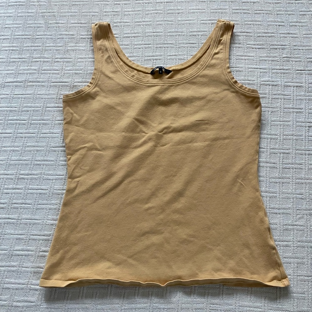 Nic + Zoe yellow tan tank.